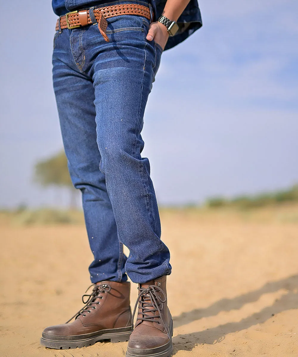 Dark Blue Beckham Denim Jeans Men | El Denim Vol. 1: Highway | Weave Wardrobe