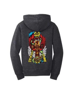 Dogtown Dressen Hands Pullover Hoodie Charcoal Heather Grey