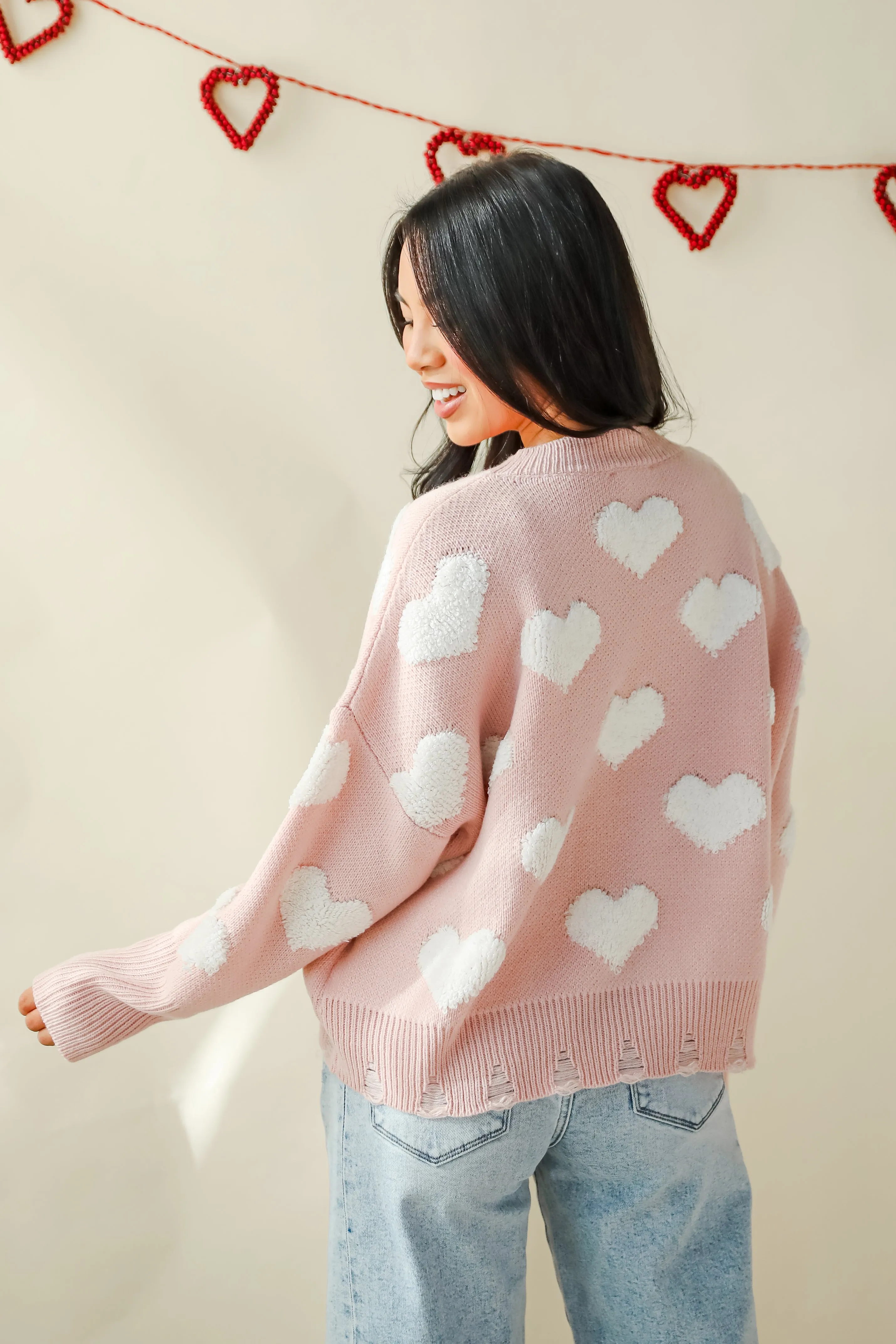 Easily Loved Heart Sweater