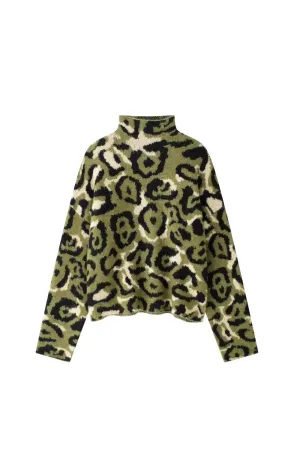 'Emilia 'Animal-Print Jacquard Knitwear