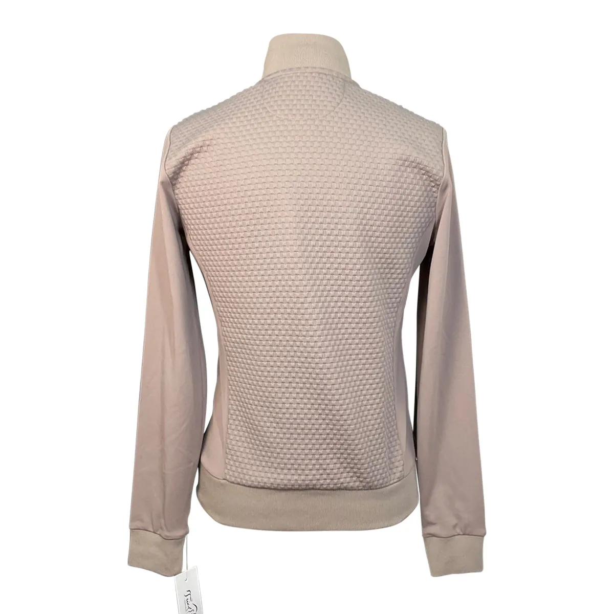 Equiline Textured Full Zip Sweatshirt in Mist - Women's Small