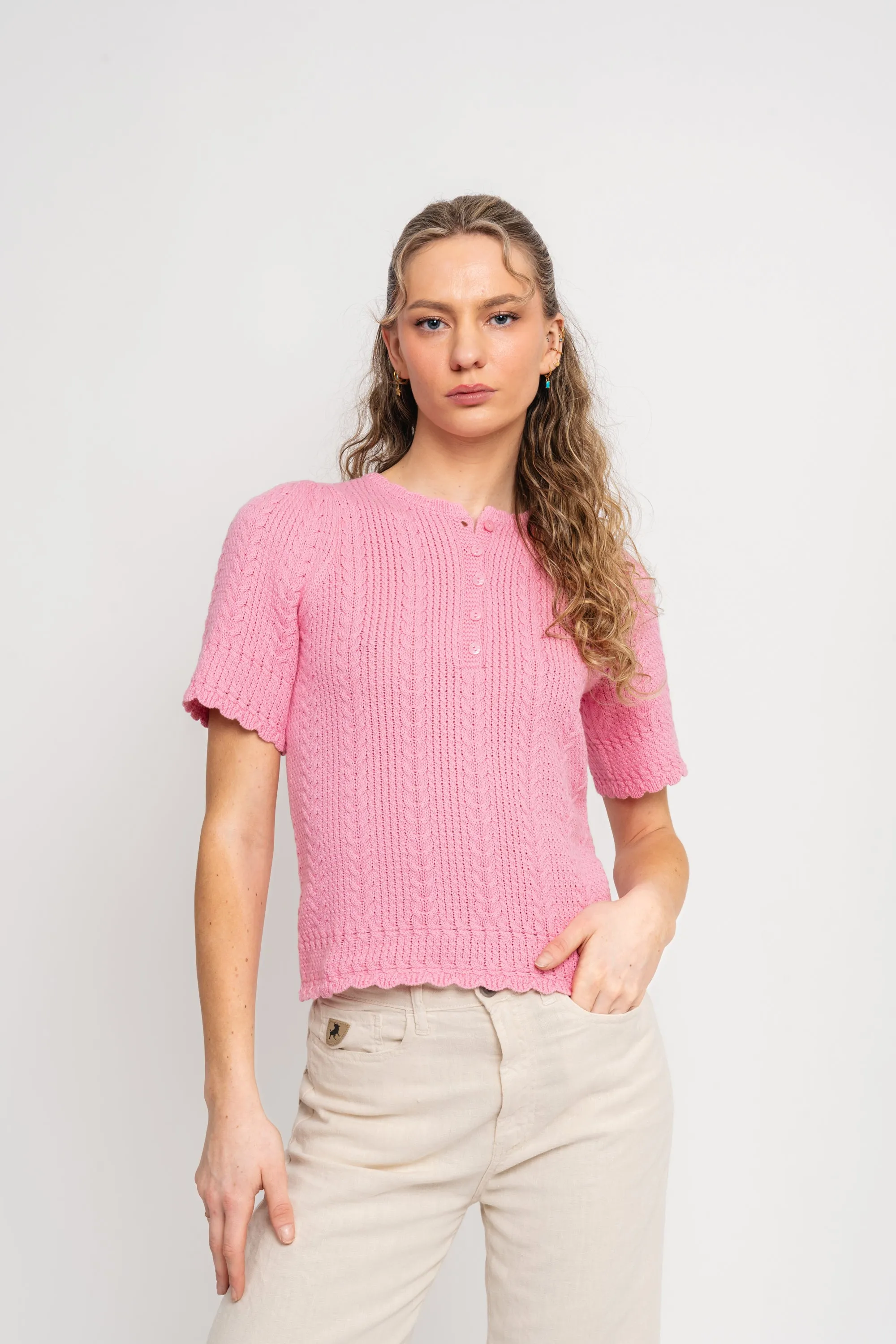 Esmeralda Pullover - Tropical Pink