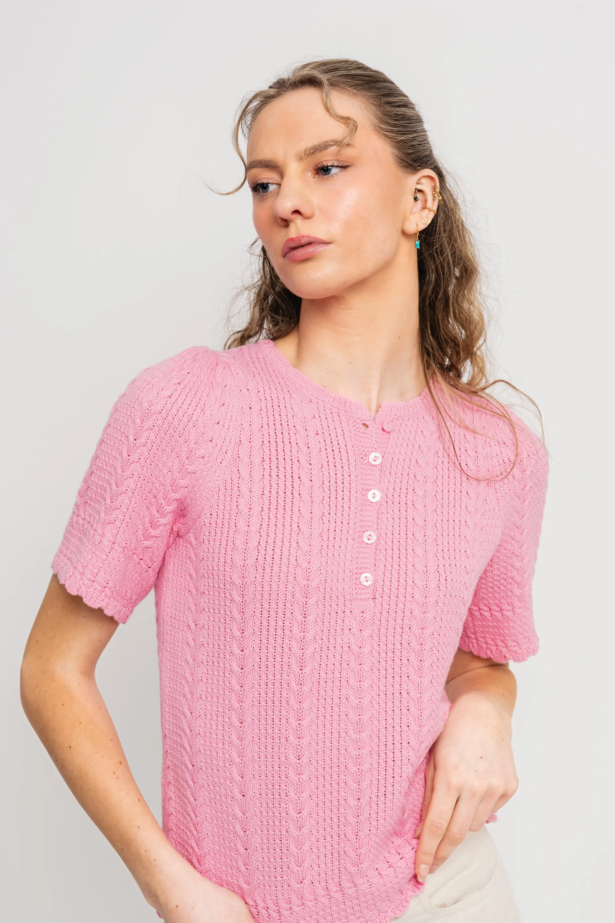 Esmeralda Pullover - Tropical Pink