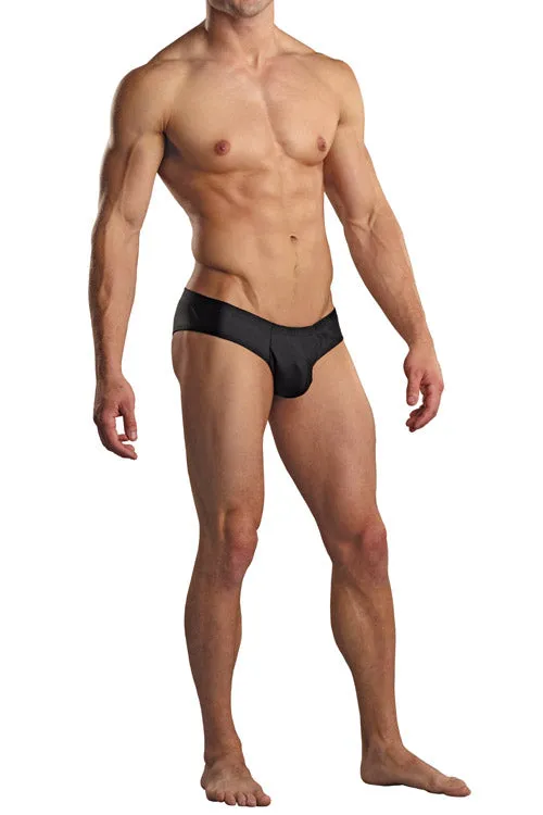 Euro Male Spandex Pouch Butt Contour Brief Underwear - Black