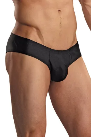 Euro Male Spandex Pouch Butt Contour Brief Underwear - Black