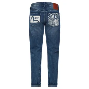 Evisu Monotone Daruma & Seagull 3D Jeans