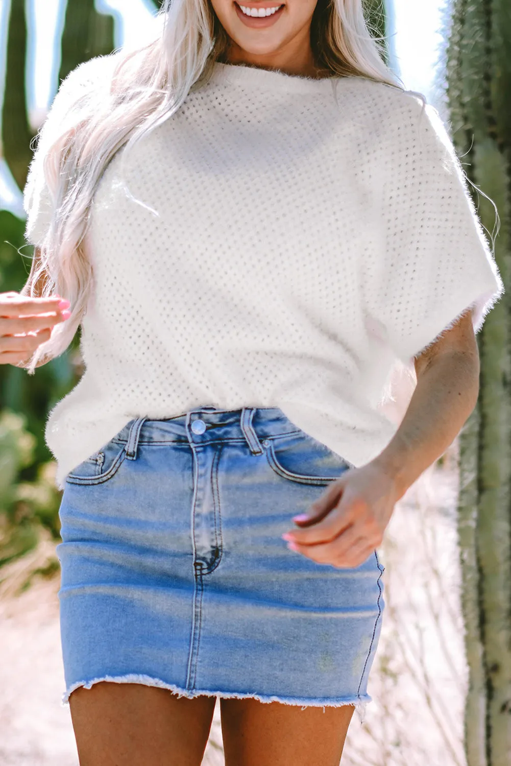 Eyelet Knit Top