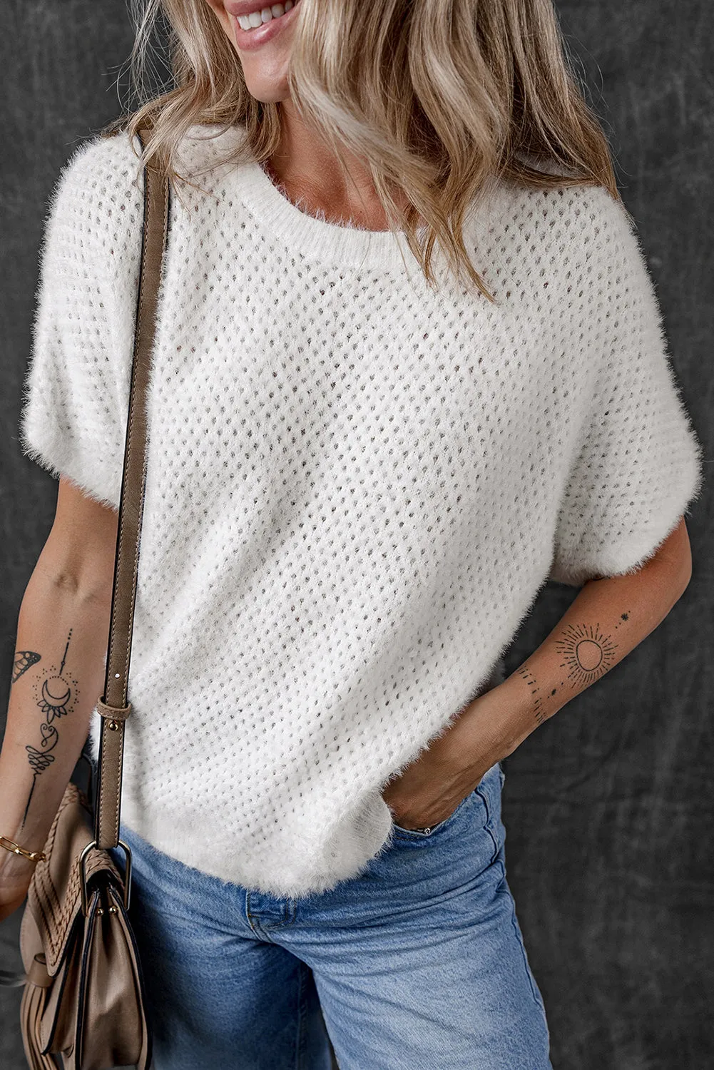 Eyelet Knit Top