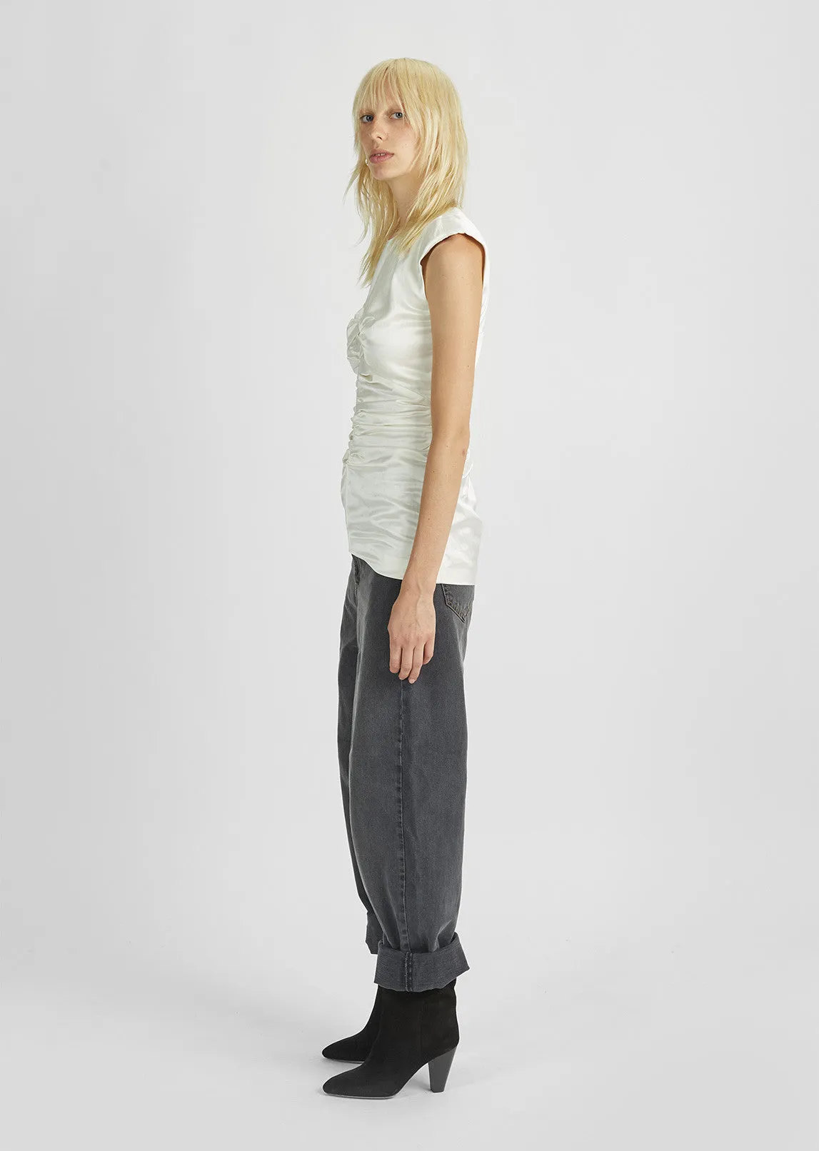 Ezer Ruched Sleeveless Top