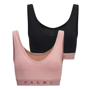 Falke Daily Comfort 2-Pack Bra - Black/Light Pink