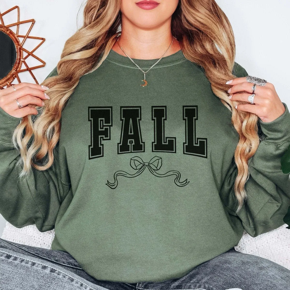 Fall Bow Wholesale Graphic Sweatshirt - Fast Shipping