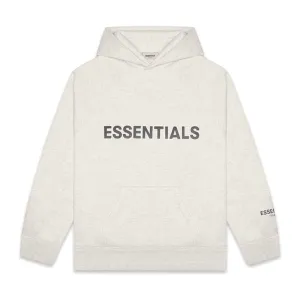 Fear of God Essentials 3D Silicon Applique Pullover Hoodie Oatmeal/Oatmeal Heather/Light Heather Oatmeal