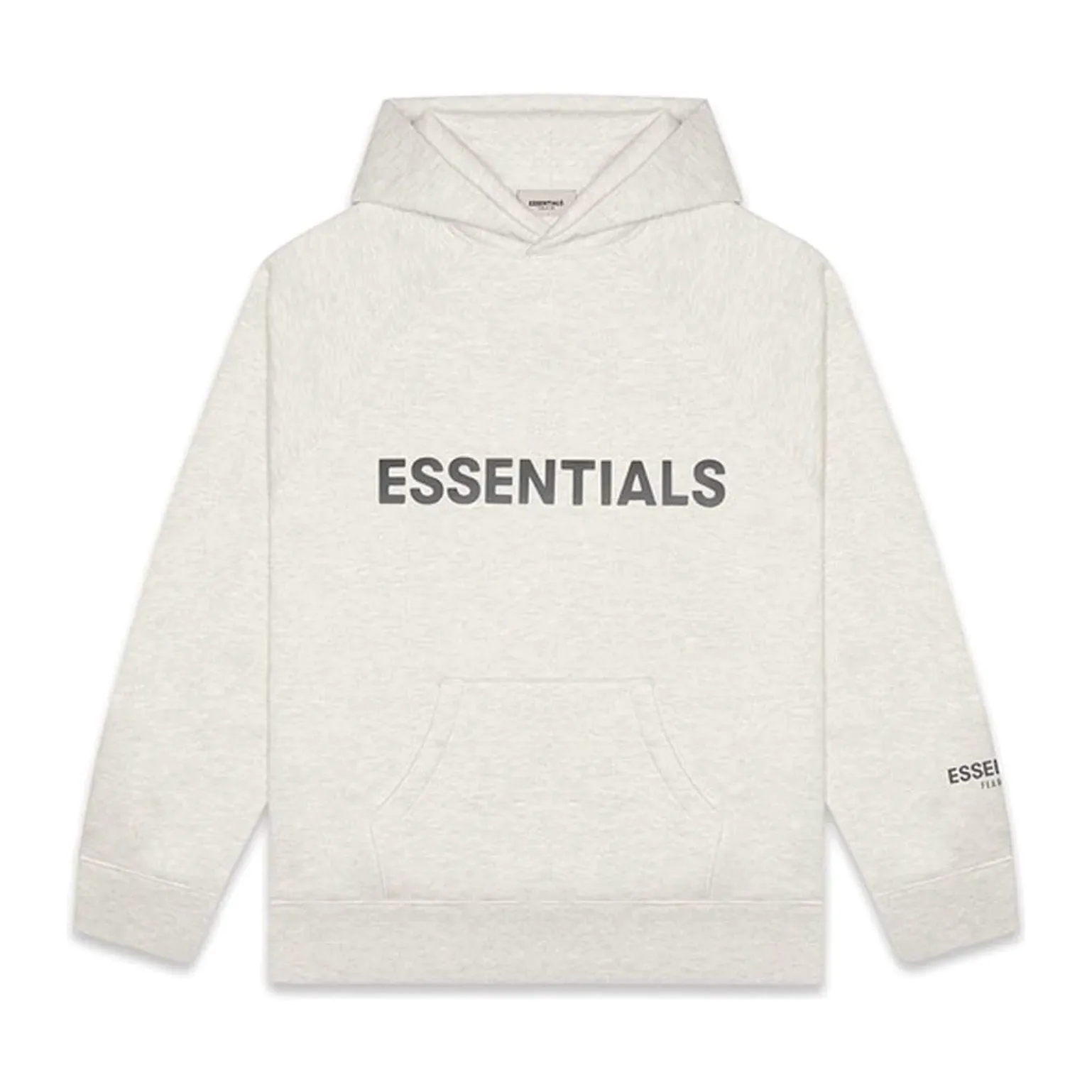 Fear of God Essentials 3D Silicon Applique Pullover Hoodie Oatmeal/Oatmeal Heather/Light Heather Oatmeal