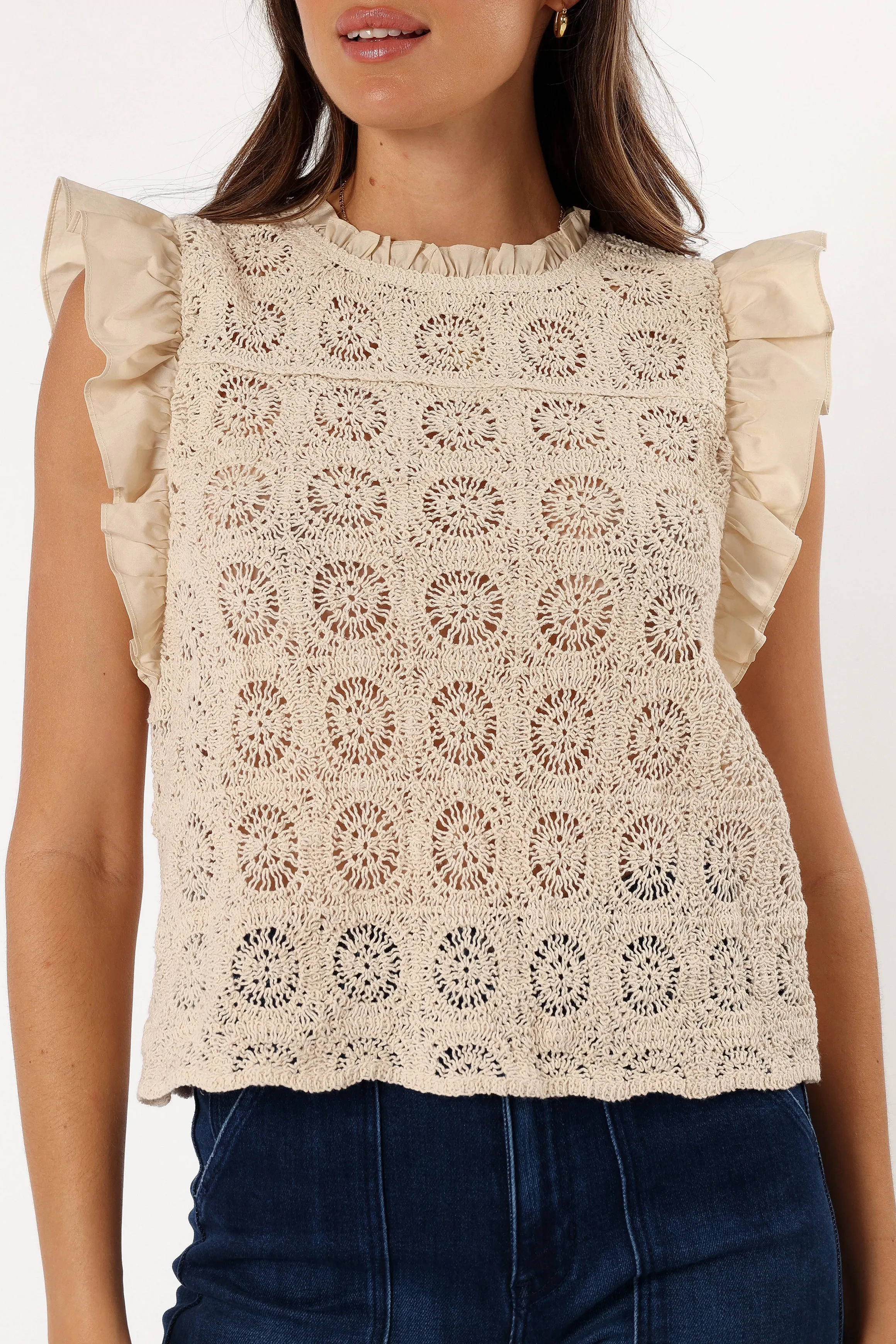 Fiona Knit Top - Natural