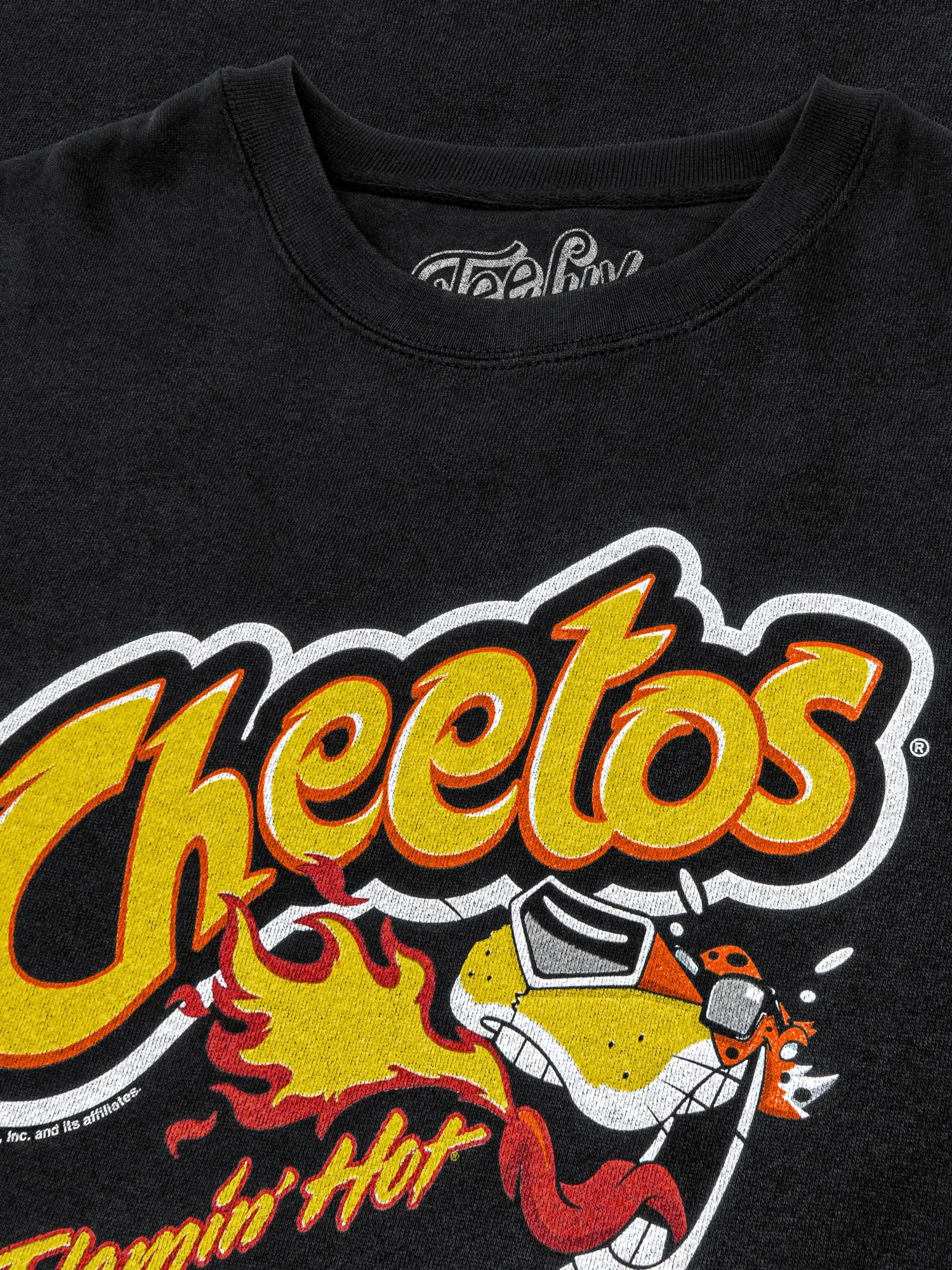 Flamin' Hot Cheetos Faded Logo Crewneck Sweatshirt - Black