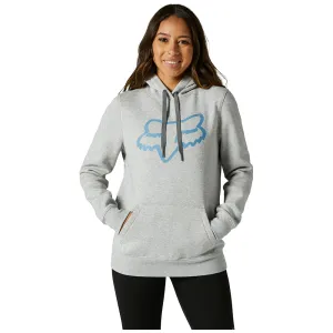 FOX WOMENS BOUNDARY PULLOVER FLEECE HOODY [LIGHT HEATHER GREY]