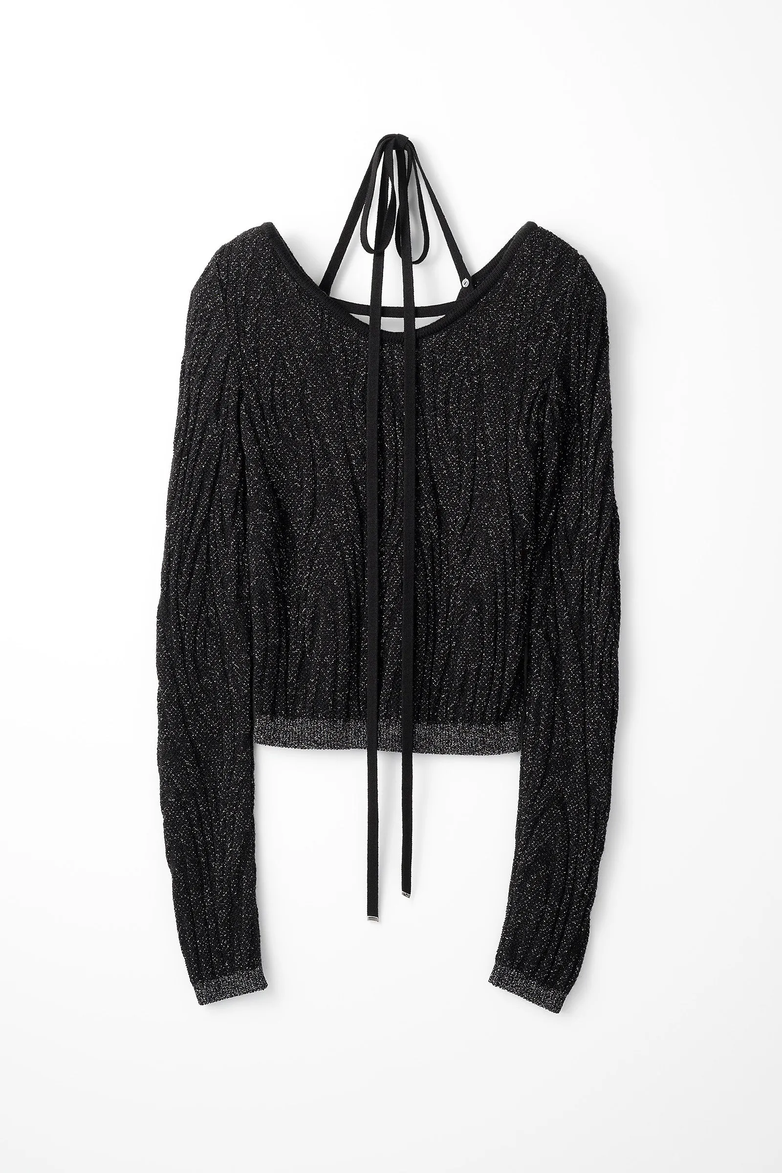 Frost knit top (Black)