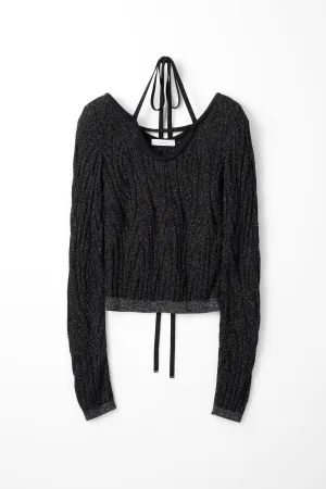 Frost knit top (Black)