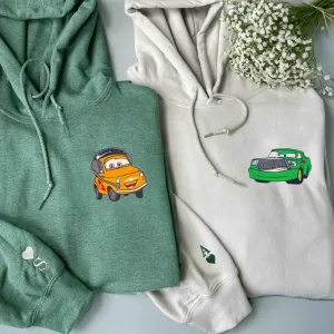 Fun Cars Couples Custom Hoodies - Personalized Anniversary Gifts For Couples