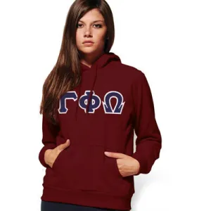 Gamma Phi Omega Hooded Sweatshirt - G185 - TWILL