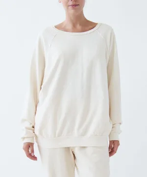 Garment Dyed Loose Fit French Terry Cotton Pullover