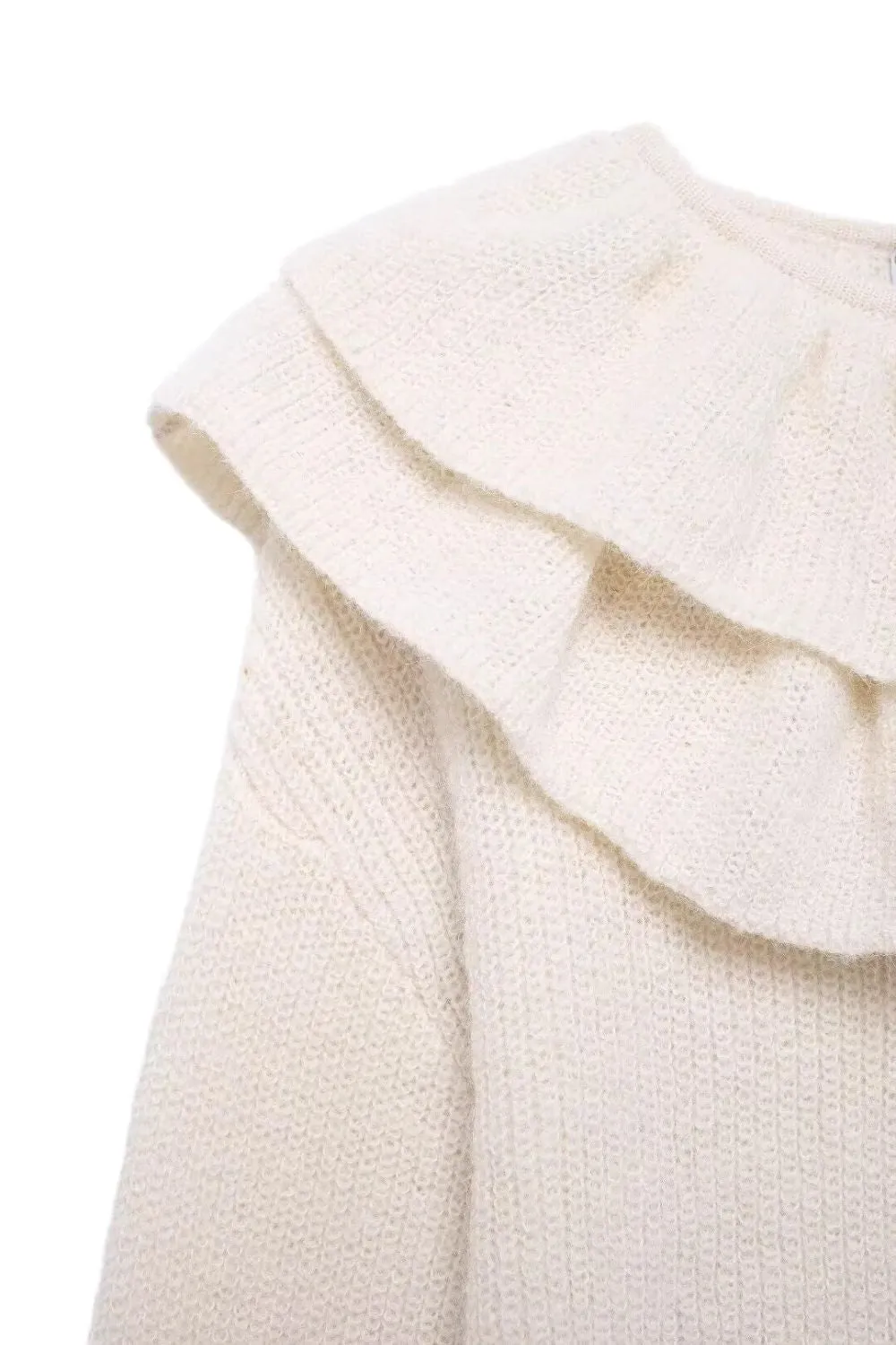 'Geraldine 'Layered Collar Knit Sweater