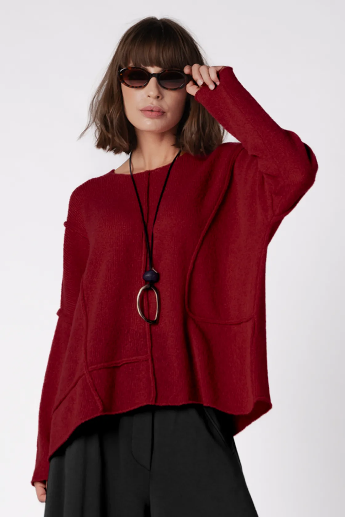 GRIZAS Cecilia Sweater in Red