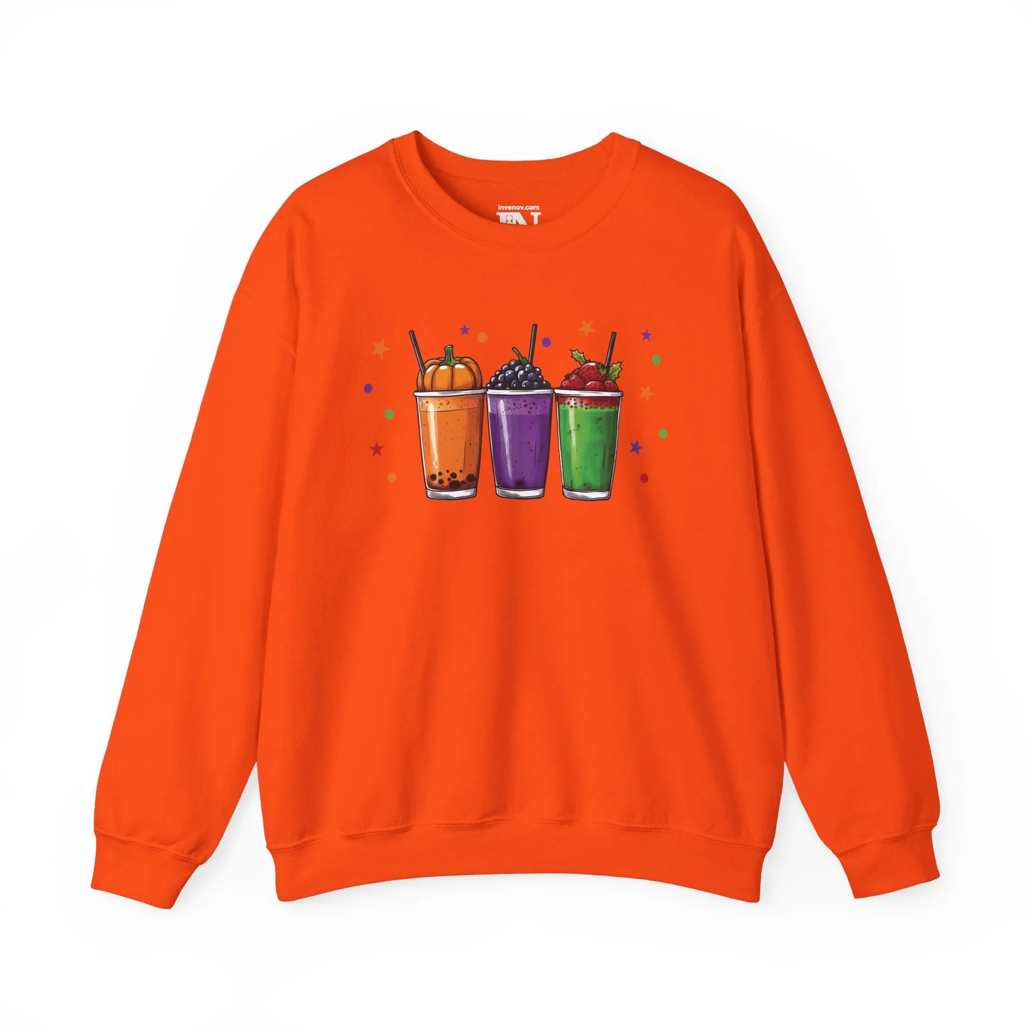 Halloween Drink Sweatshirt, Boba Drink Sweatshirt, Thanksgiving Sweatshirt, Christmas Gifts, Cute Fall Sweater, Hello Autumn Sweatshirt