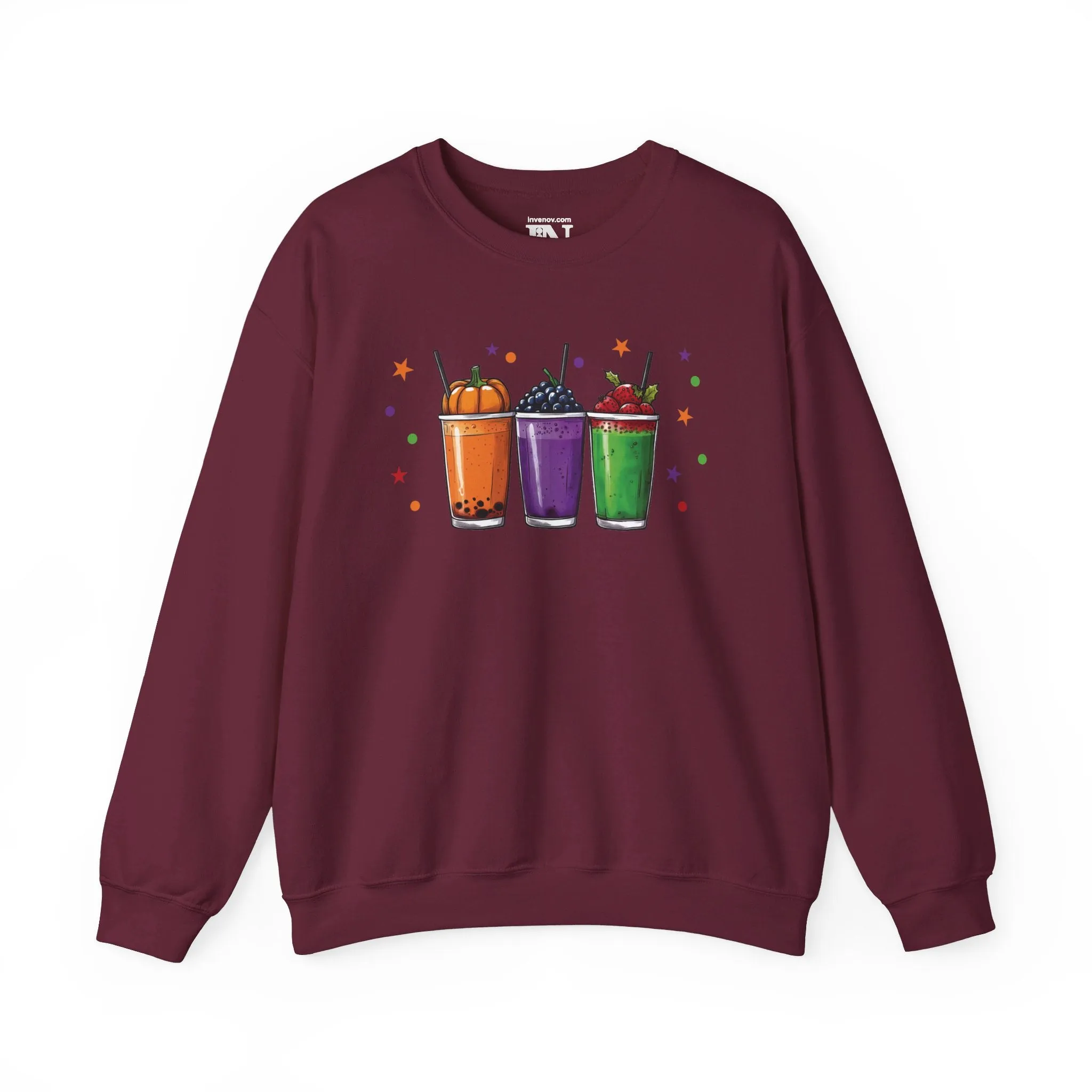 Halloween Drink Sweatshirt, Boba Drink Sweatshirt, Thanksgiving Sweatshirt, Christmas Gifts, Cute Fall Sweater, Hello Autumn Sweatshirt