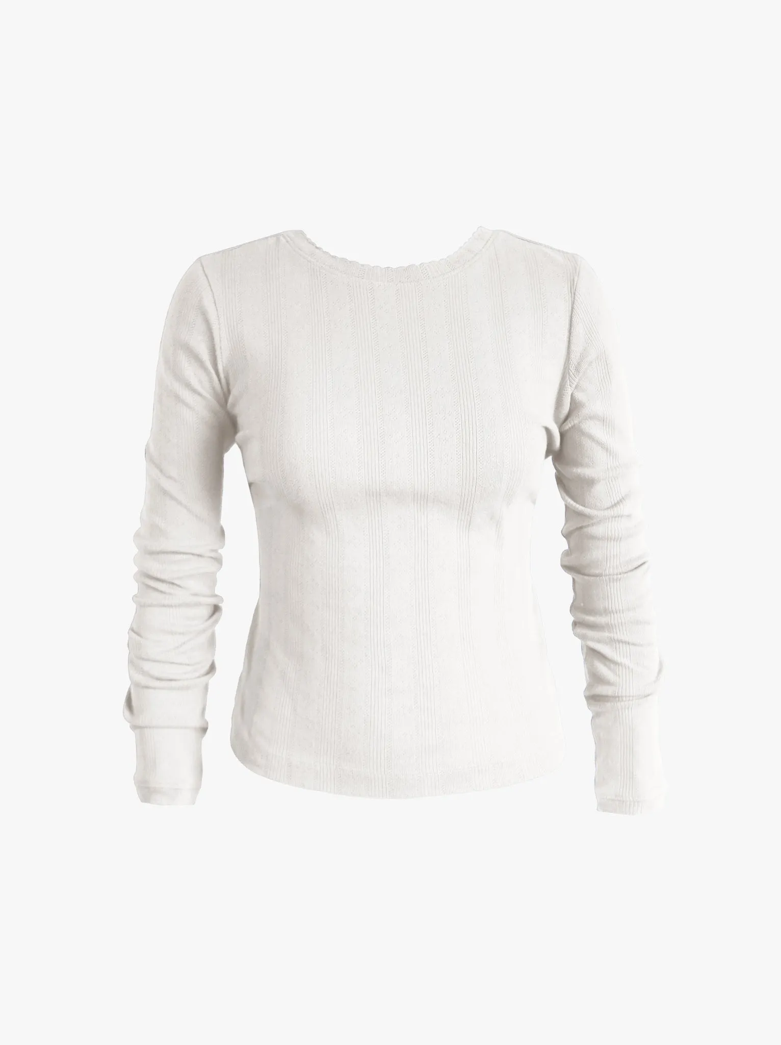 Harper Pointelle Knit Top