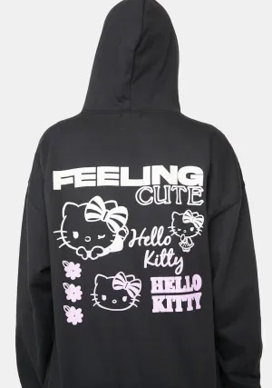 Hello Kitty Feeling Cute Back Print Hoodie