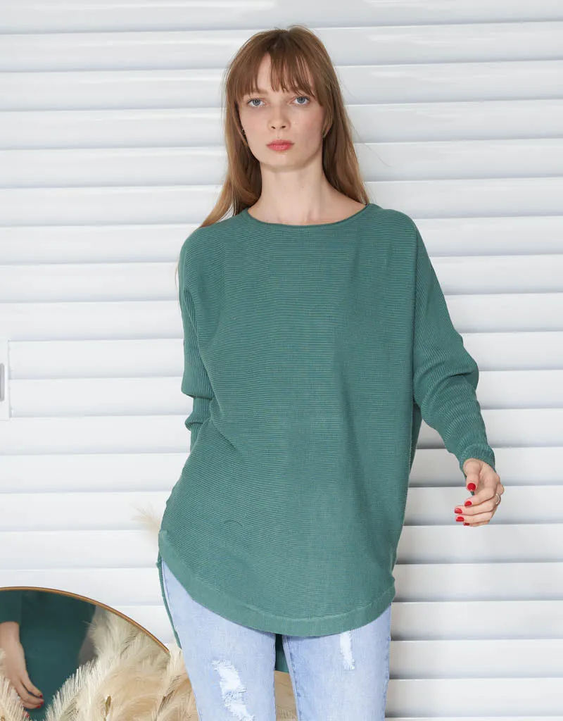 Hi-Low Knit Pullover