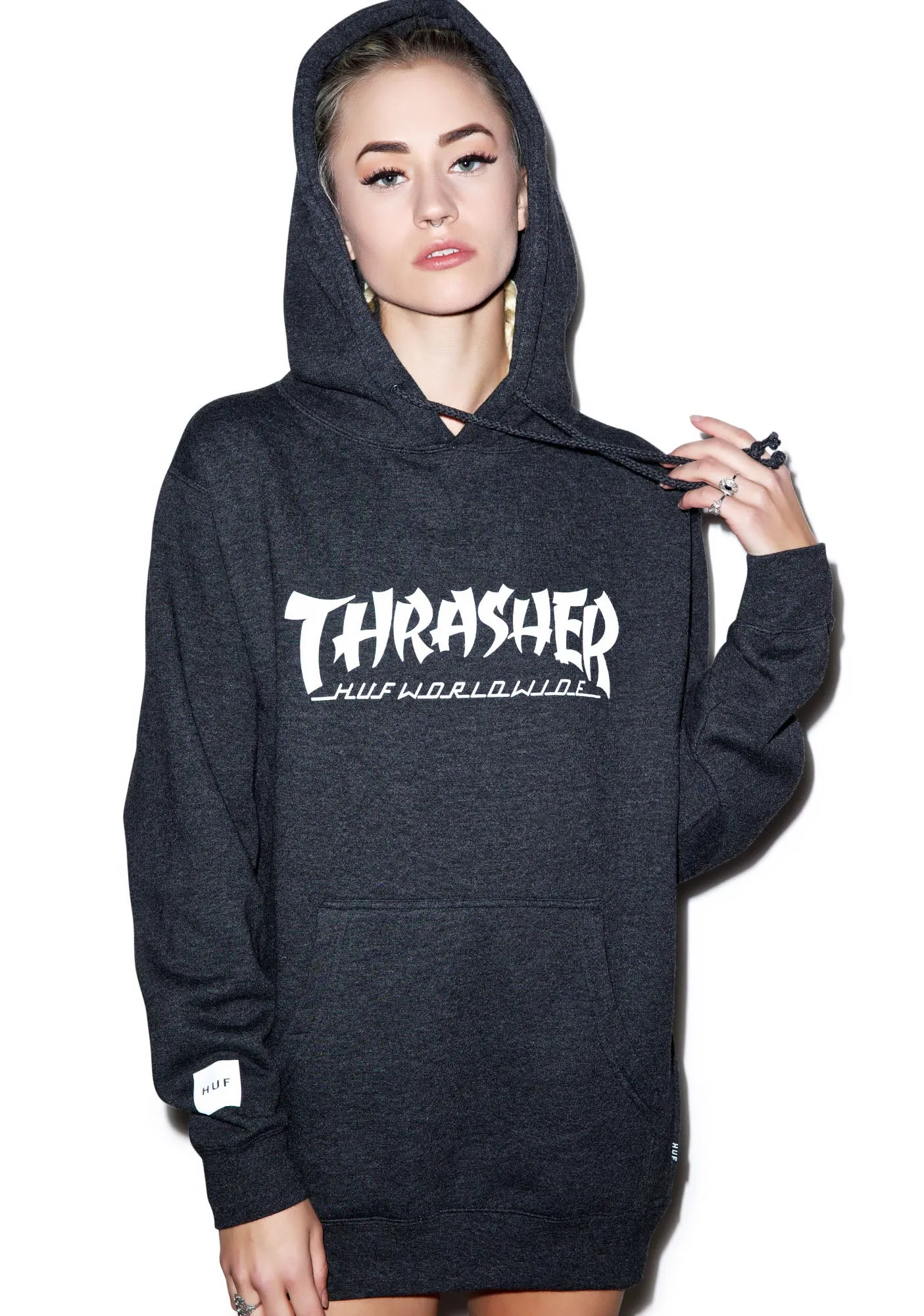 HUF X Thrasher Asia Tour Pullover Hoodie