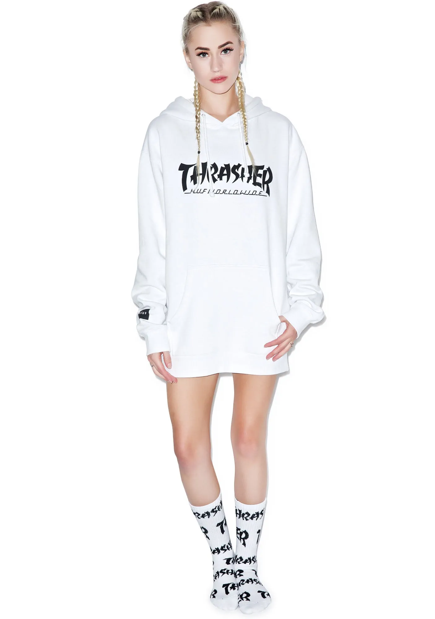 HUF X Thrasher Asia Tour Pullover Hoodie