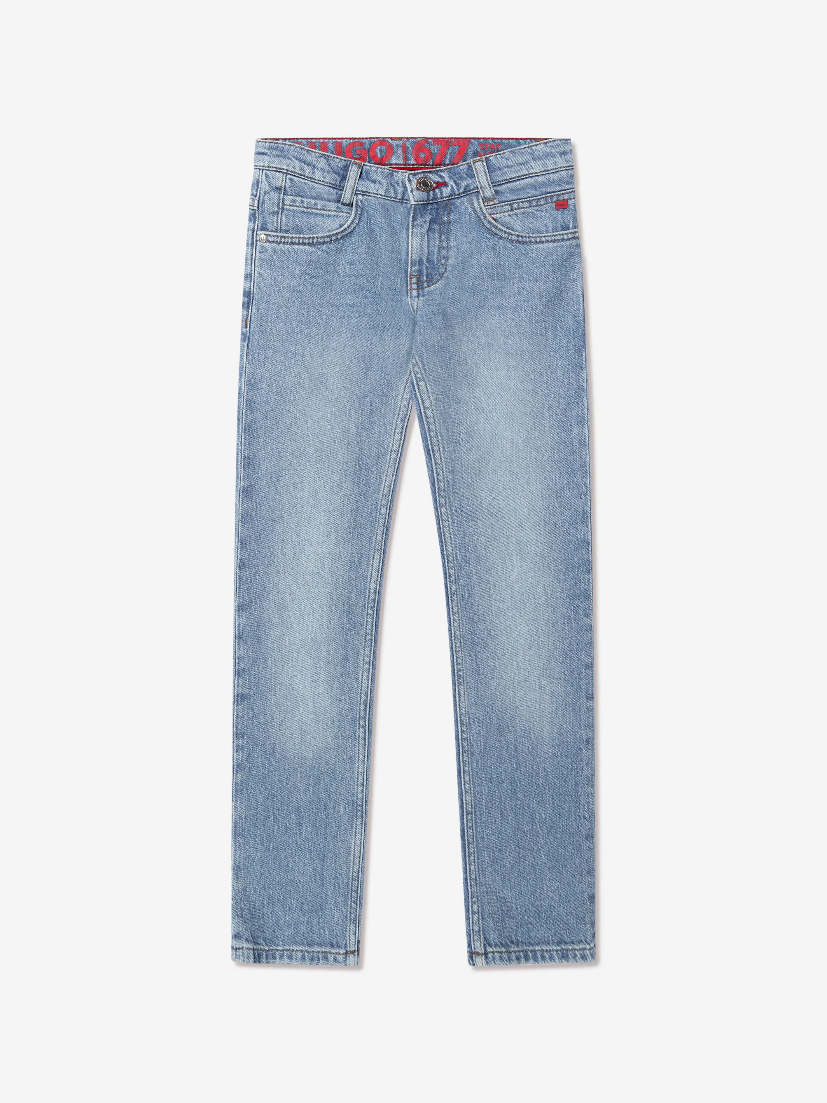 Hugo Boys Regular Fit Denim Jeans in Blue