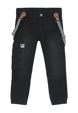 Jeans Awesome Niño Denim negro Black and Blue