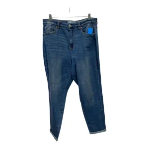 Jeans Cropped By Max Jeans In Blue Denim, Size:14