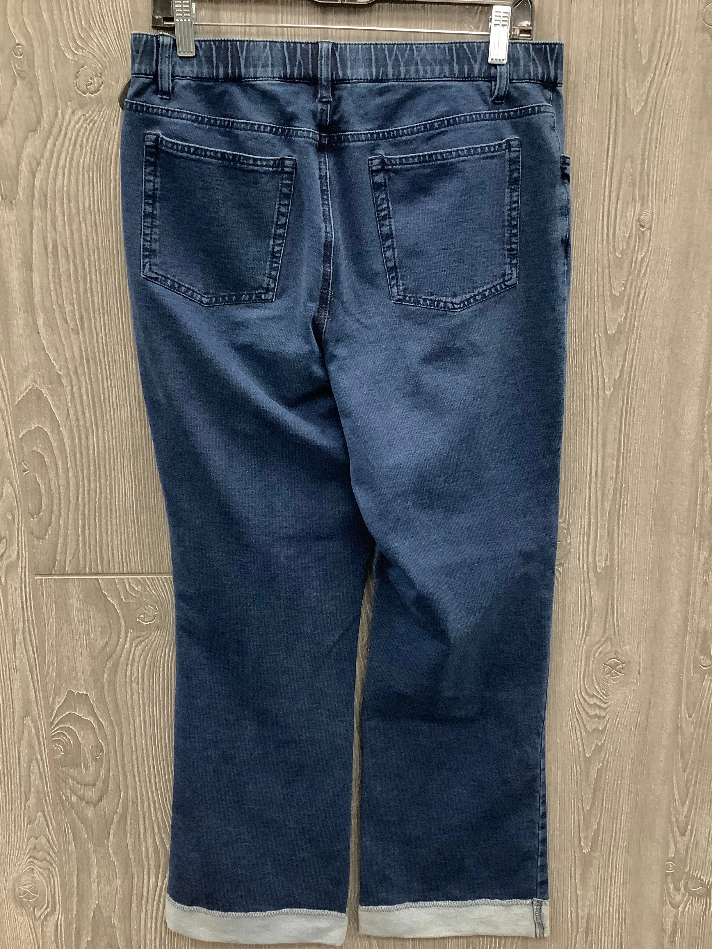 Jeans Straight By Denim And Company In Blue Denim, Size: 8