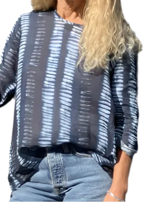 Jiva Maria Shirt - Shibori Print - Ramie