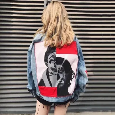 Joker Printed Denim Jacket