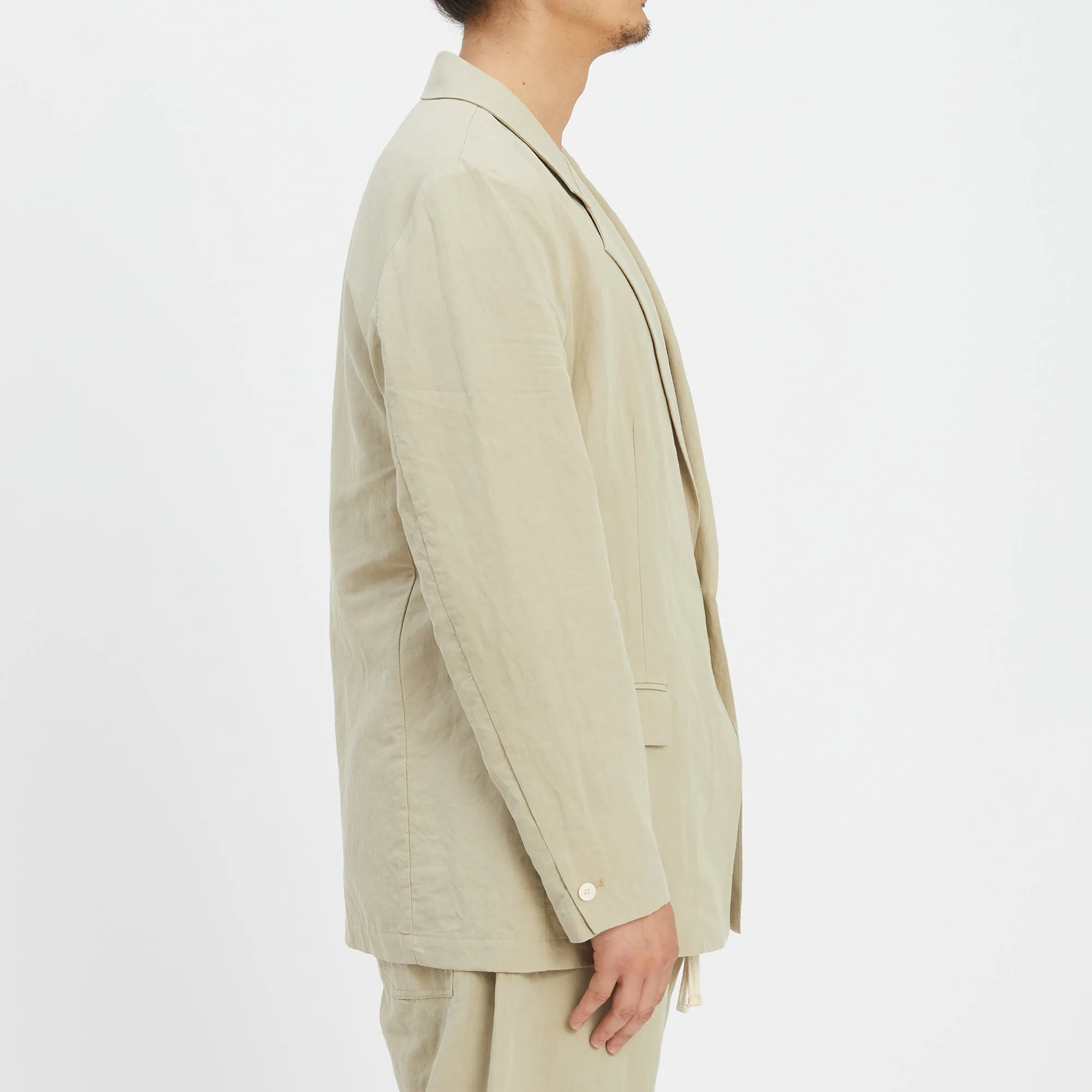 Julian Blazer - Beige Linen/Cotton