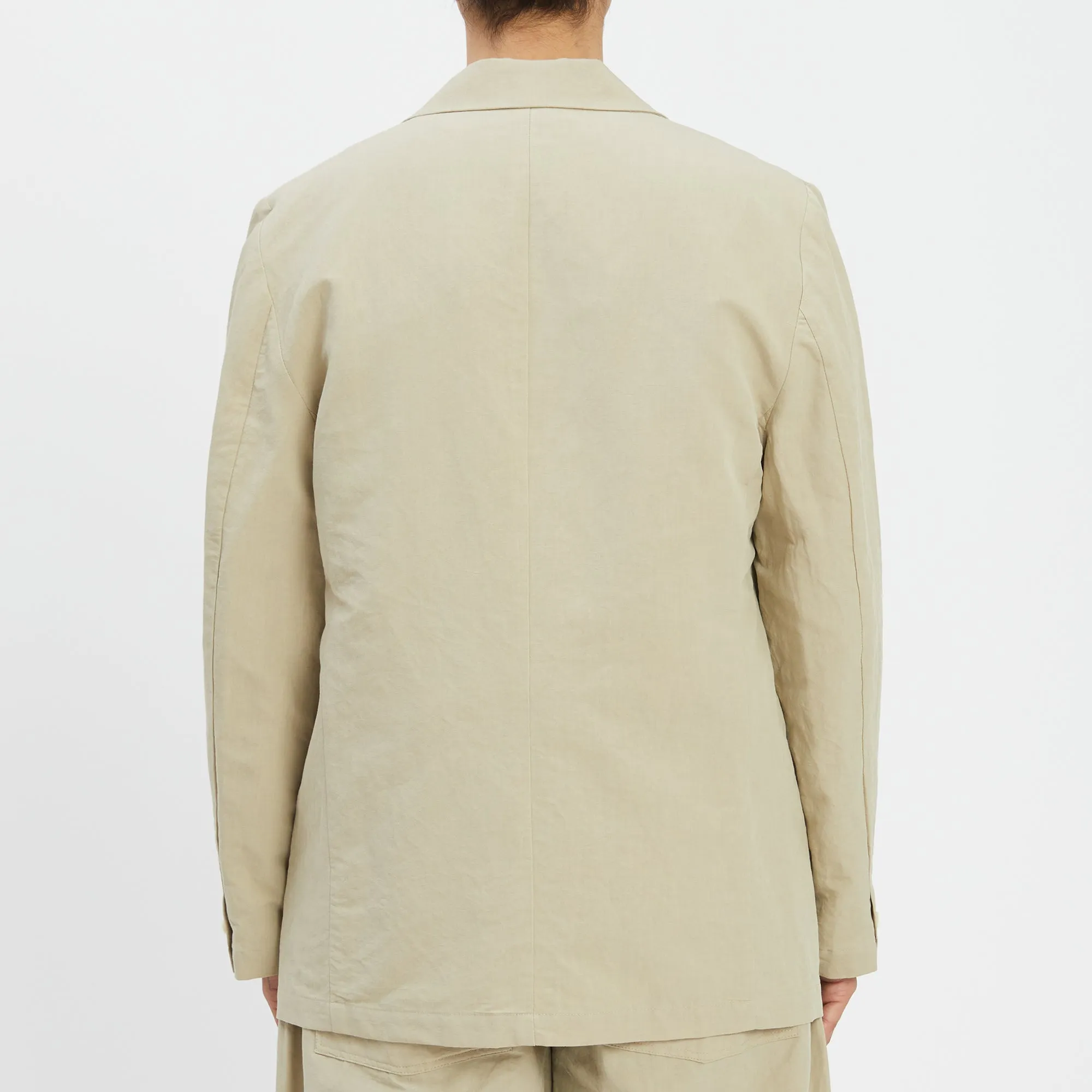 Julian Blazer - Beige Linen/Cotton