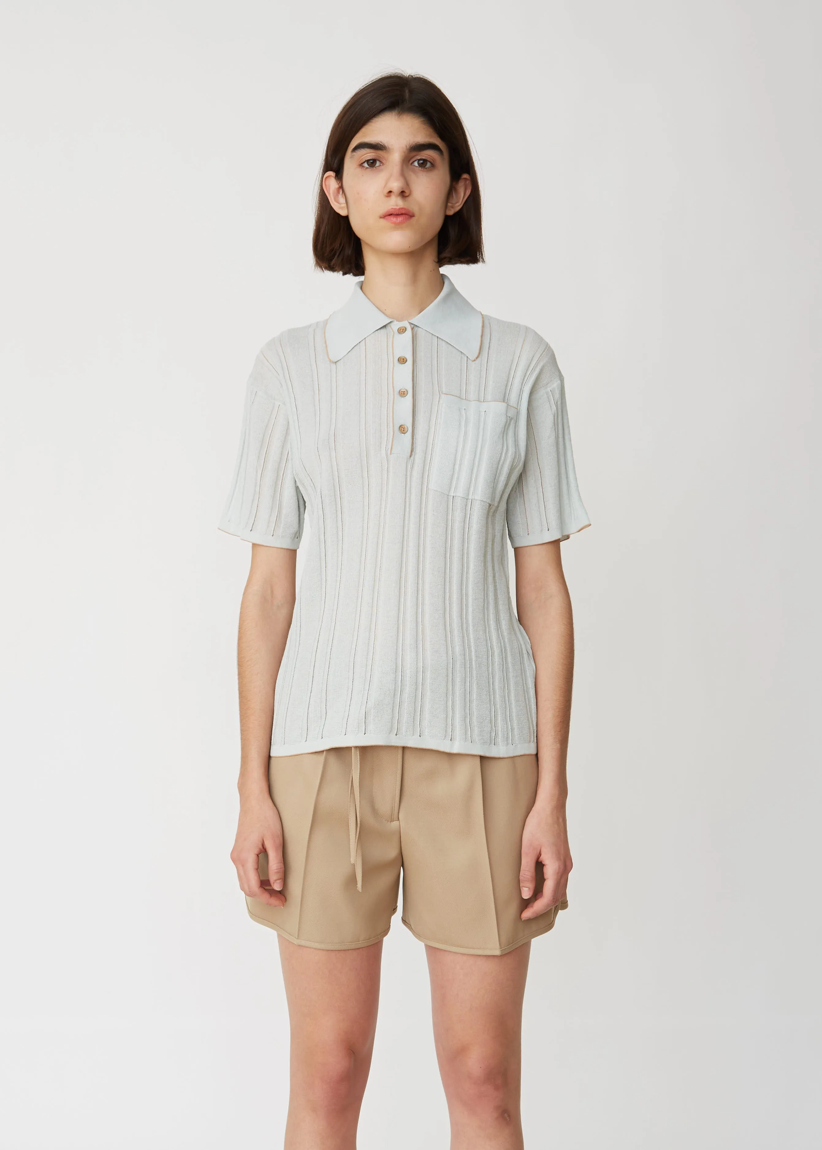 Karina Knit Polo Top