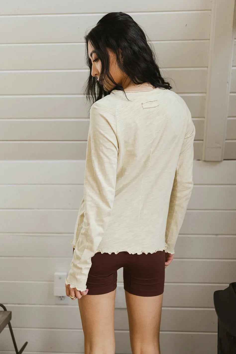 Kaylani Knit Top in Oatmeal - FINAL SALE