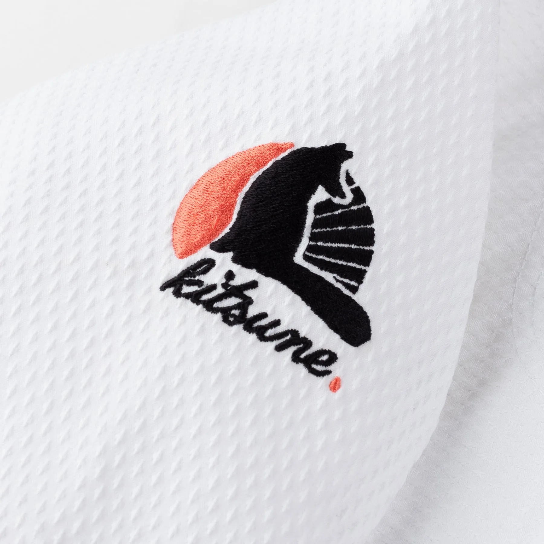 Kitsune "Cursive Lite" Men's BJJ Gi - White / Coral