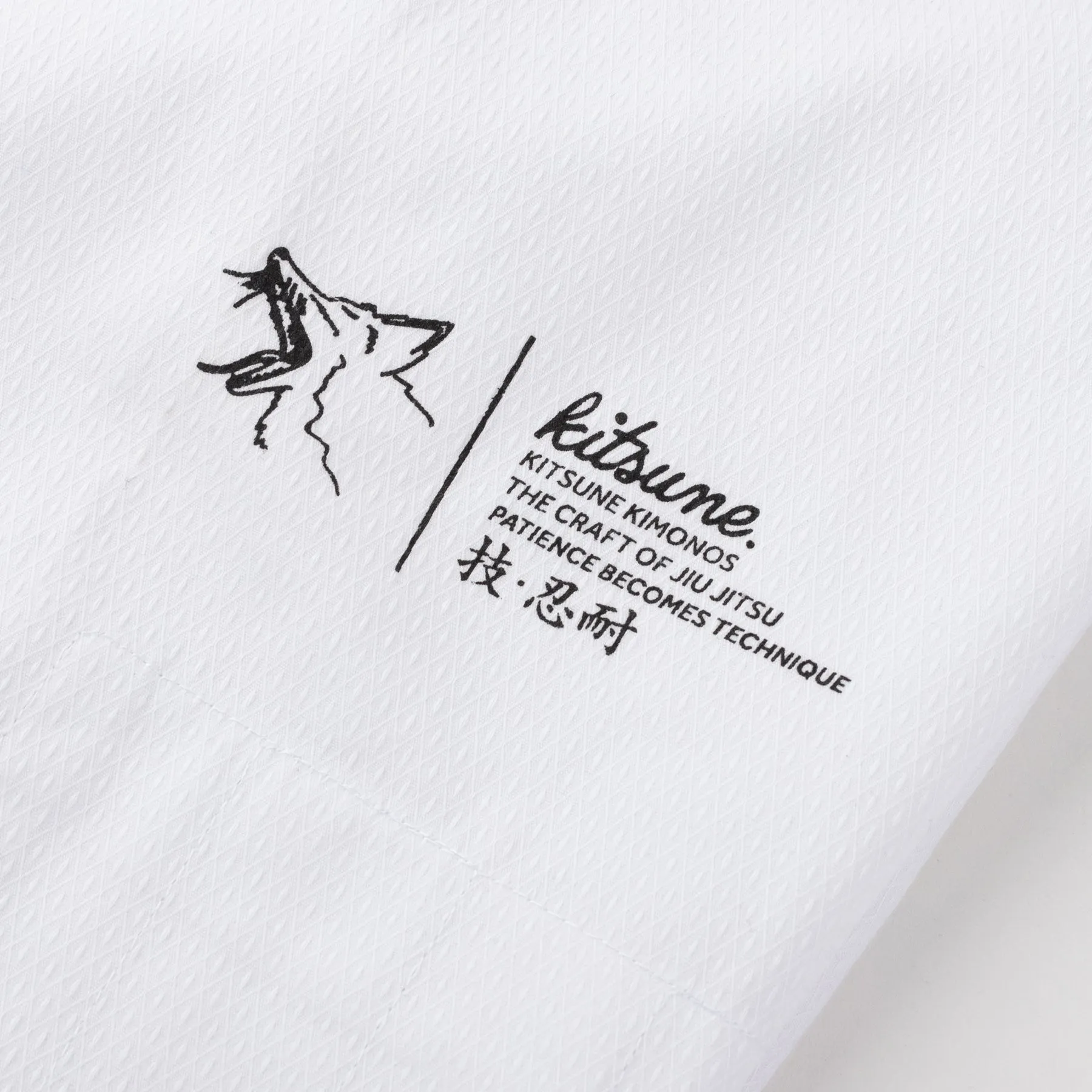 Kitsune "Cursive Lite" Men's BJJ Gi - White / Coral