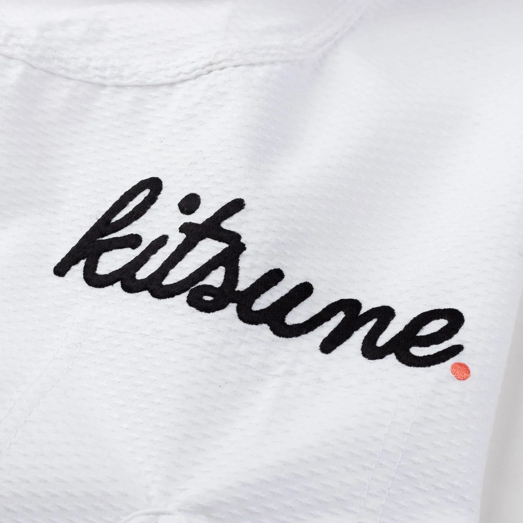 Kitsune "Cursive Lite" Men's BJJ Gi - White / Coral