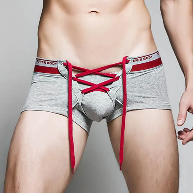 Laced Boxer Briefs with Pouch