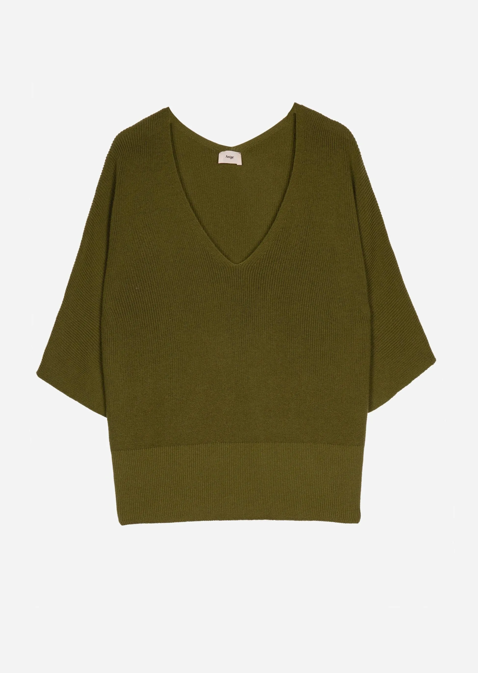 Lenono Knit Sweater: Olive