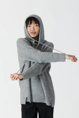 LETTIE - Eco Oversized Ribbed Hoodie